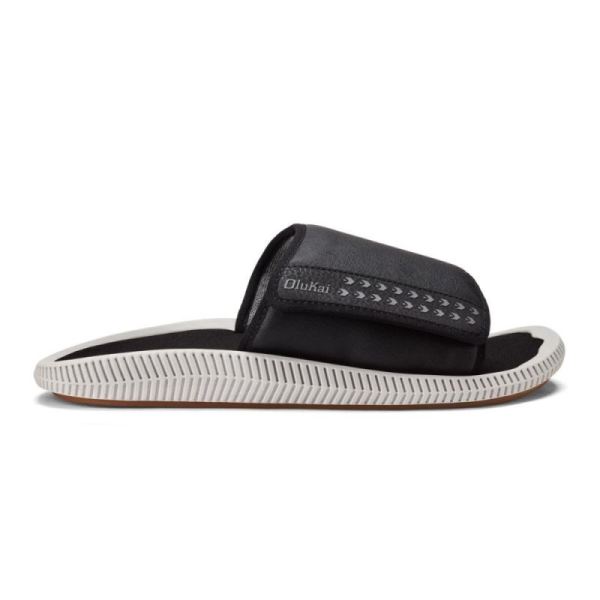 Olukai Men's Ulele 'Olu Slide Sandals - Black