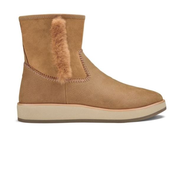 Olukai Women's Pa'ina Hulu Shearling Boots - Tan