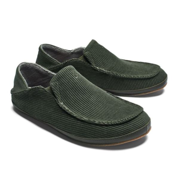 Olukai Men's Moloa 'Ie Slipper Corduroy Slippers - Nori