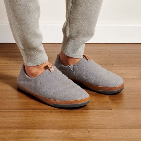 Olukai Men's Mahana Jersey Slippers - Vapor/ Sahara