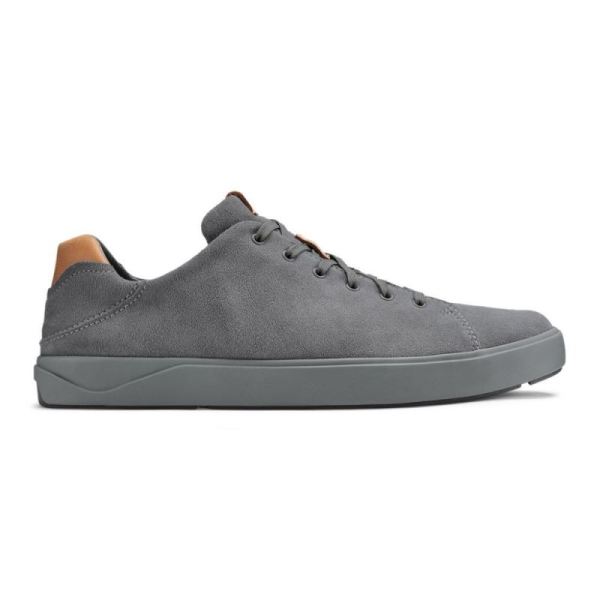 Olukai Men's Lae'ahi Li Kala Leather Sneakers - Fog