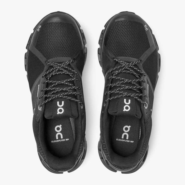 On Cloud Shoes Women's Cloudflyer Waterproof-Black | Lunar