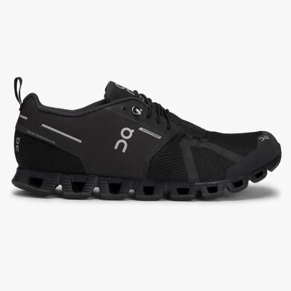 On Cloud Shoes Men's Cloud Waterproof-Black | Lunar