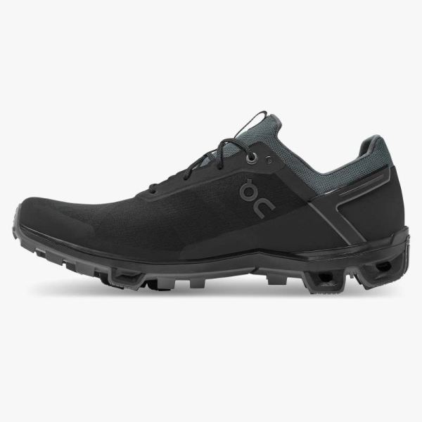 On Cloud Shoes Men's Cloudventure Peak-Black | Rock