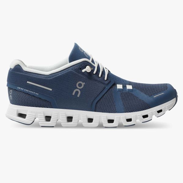 On Cloud Shoes Men's Cloud 5-Denim | White