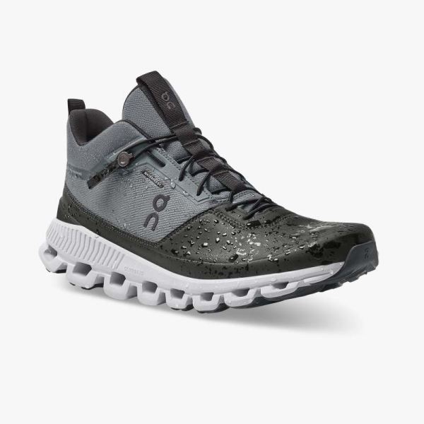 On Cloud Shoes Men's Cloud Hi Waterproof-Rock | Magnet