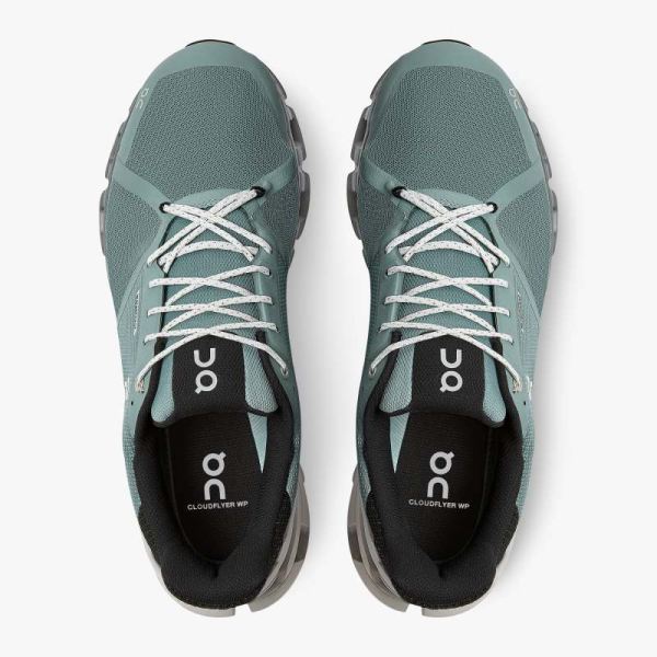 On Cloud Shoes Men's Cloudflyer Waterproof-Sea | Glacier