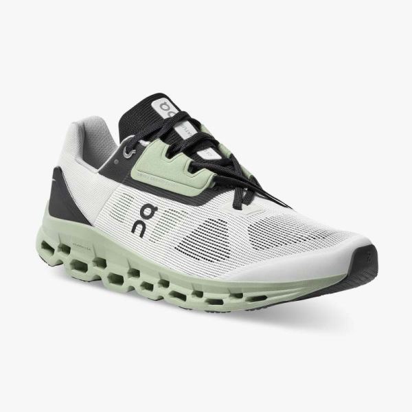 On Cloud Shoes Men's Cloudstratus-White | Black