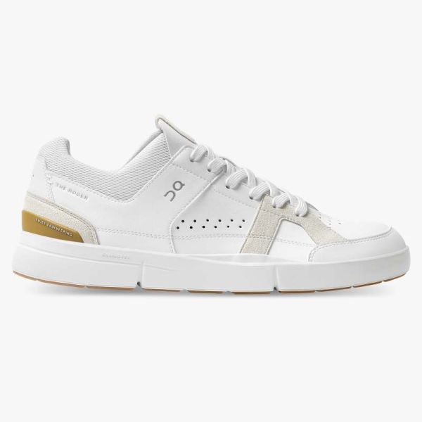 On Cloud Shoes Men's THE ROGER Clubhouse-White | Bronze