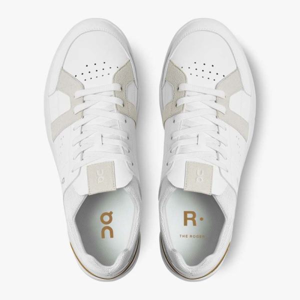 On Cloud Shoes Men's THE ROGER Clubhouse-White | Bronze