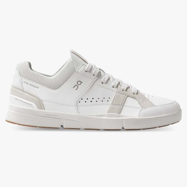 On Cloud Shoes Men's THE ROGER Clubhouse-White | Sand