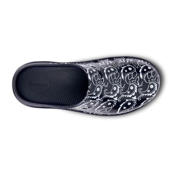 Oofos Women's OOcloog Limited Edition Clog - Black Bandana