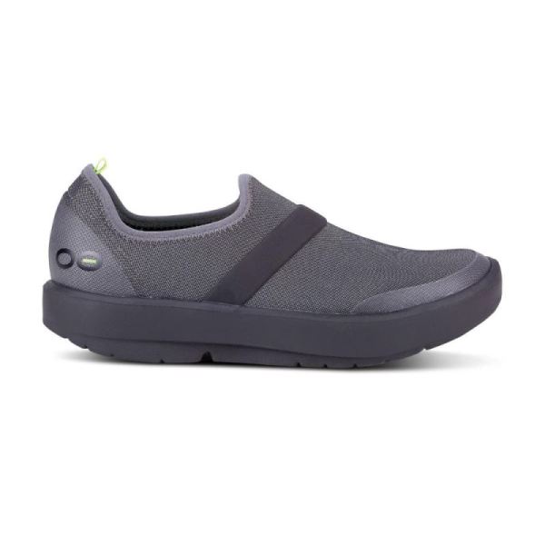 Oofos Women's OOmg Fibre Low Shoe - Black Gray