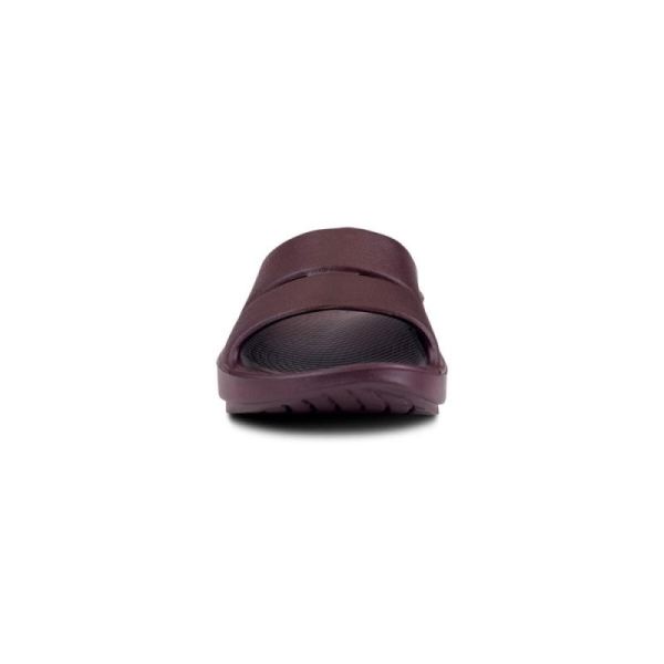 Oofos Women's OOahh Slide Sandal - Cabernet