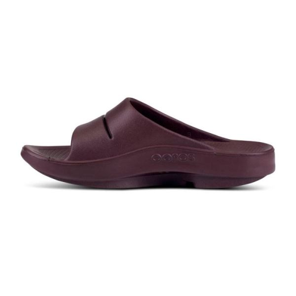 Oofos Women's OOahh Slide Sandal - Cabernet