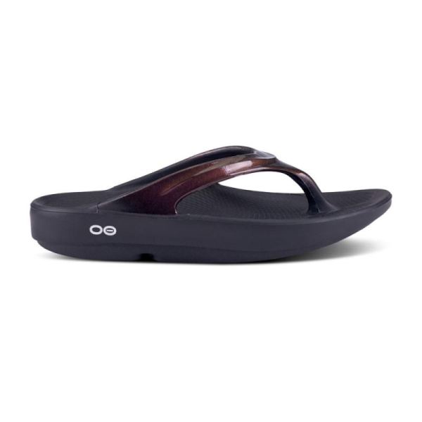 Oofos Women's OOlala Luxe Sandal - Cabernet