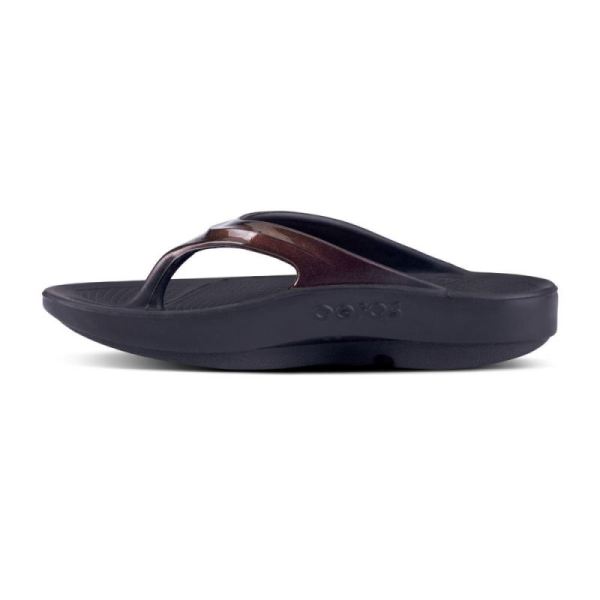 Oofos Women's OOlala Luxe Sandal - Cabernet