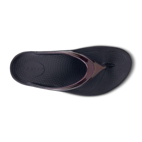 Oofos Women's OOlala Luxe Sandal - Cabernet