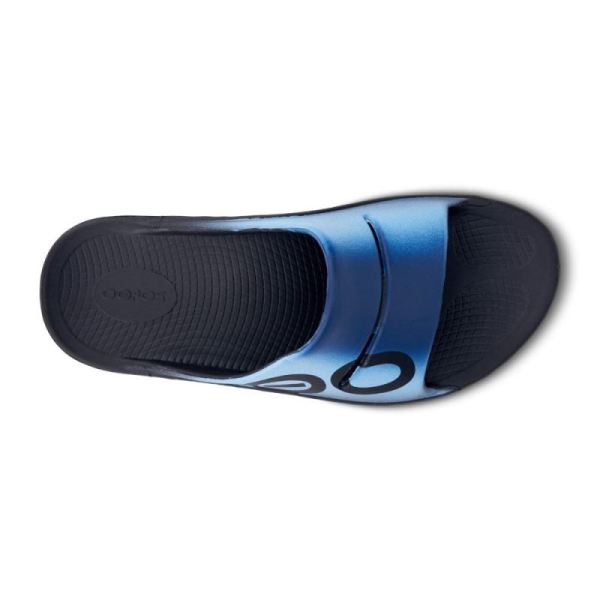 Oofos Women's OOahh Sport Slide Sandal - Azul