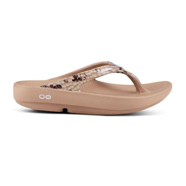 Oofos Women's OOlala Limited Sandal - Desert Snake