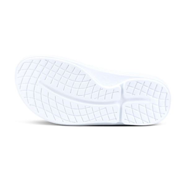 Oofos Women's OOahh Luxe Slide Sandal - White