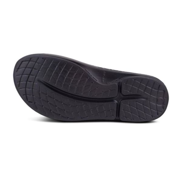 Oofos Women's OOahh Sport Slide Sandal - Black Matte