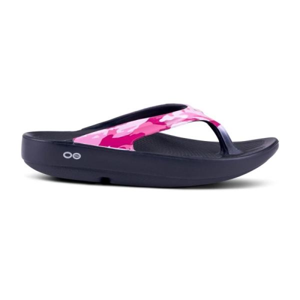 Oofos Women's OOlala Limited Sandal - Project Pink Camo