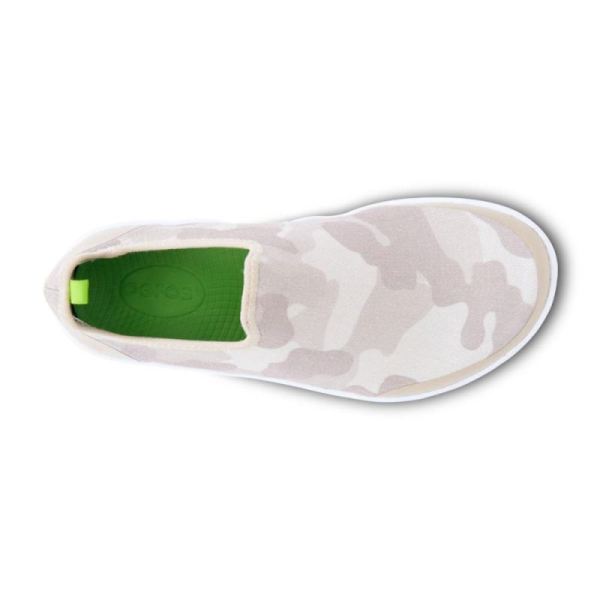 Oofos Women's OOmg eeZee Low Shoe - Tan Camo