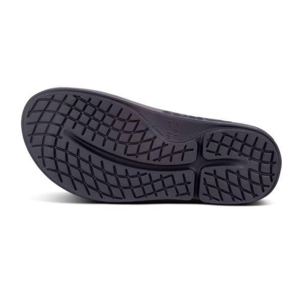 Oofos Women's OOahh Luxe Slide Sandal - Black