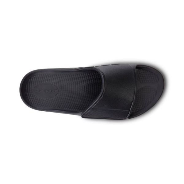 Oofos Women's OOahh Sport Flex Sandal- Matte Black