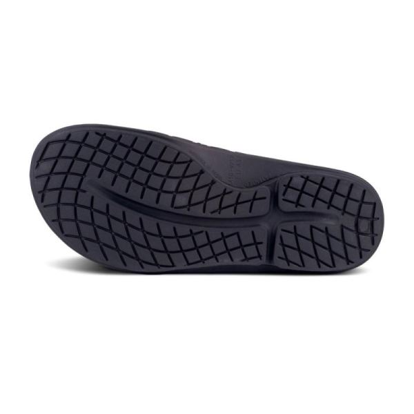 Oofos Women's OOahh Sport Flex Sandal- Matte Black