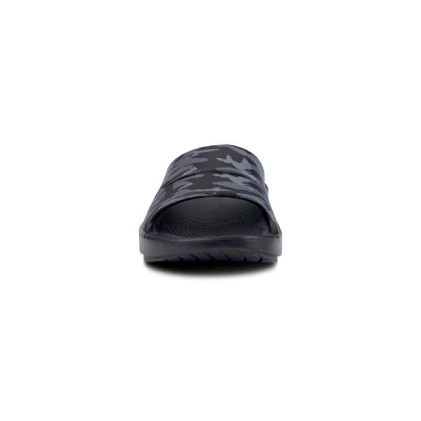 Oofos Women's OOahh Sport Slide Sandal - Black Camo