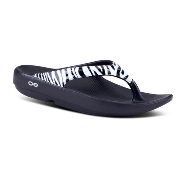 Oofos Women's OOlala Limited Sandal - Zebra