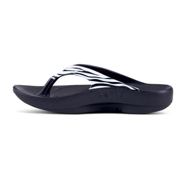 Oofos Women's OOlala Limited Sandal - Zebra