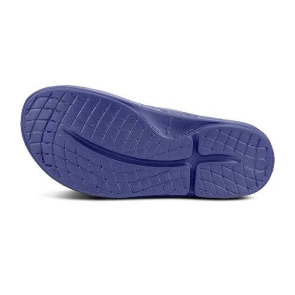 Oofos Women's OOahh Sport Slide Sandal - Navy White