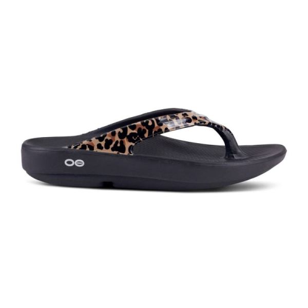 Oofos Women's OOlala Limited Sandal - Leopard