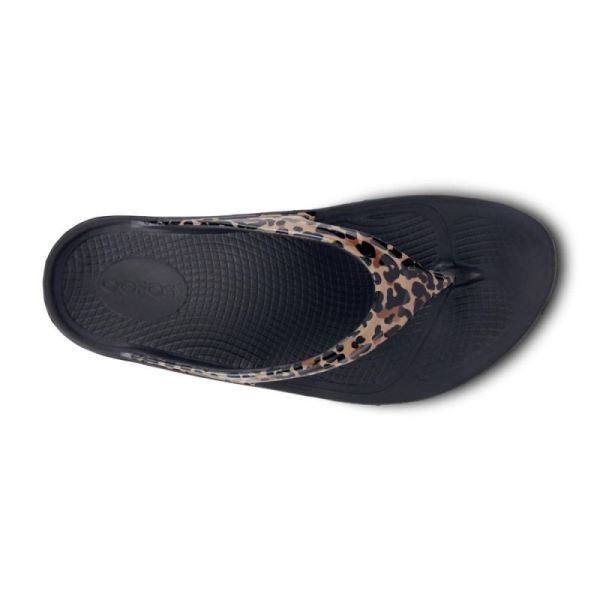 Oofos Women's OOlala Limited Sandal - Leopard