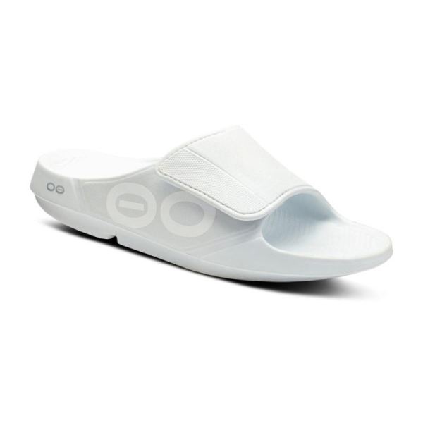 Oofos Women's OOahh Sport Flex Sandal - White