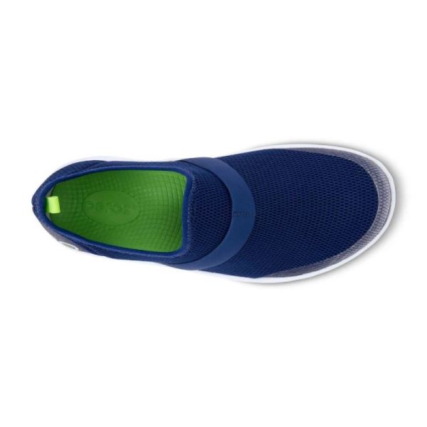 Oofos Women's OOmg Low Shoe - White Navy