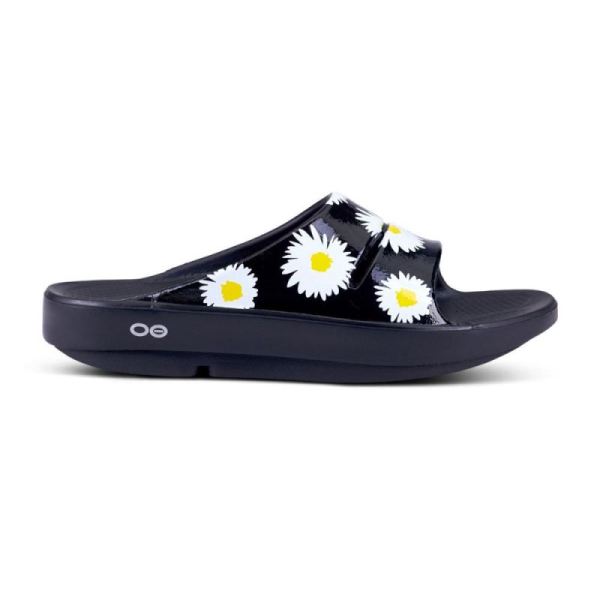 Oofos Women's OOahh Luxe Slide Sandal - Daisy