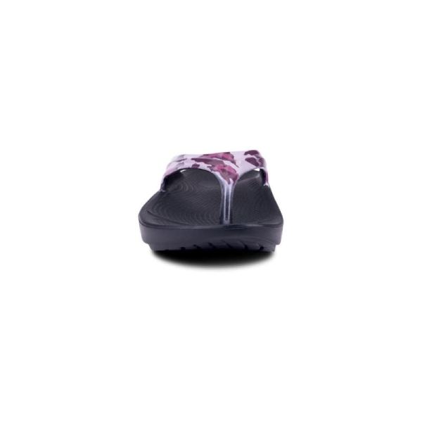 Oofos Women's OOlala Limited Sandal - Purple Camo