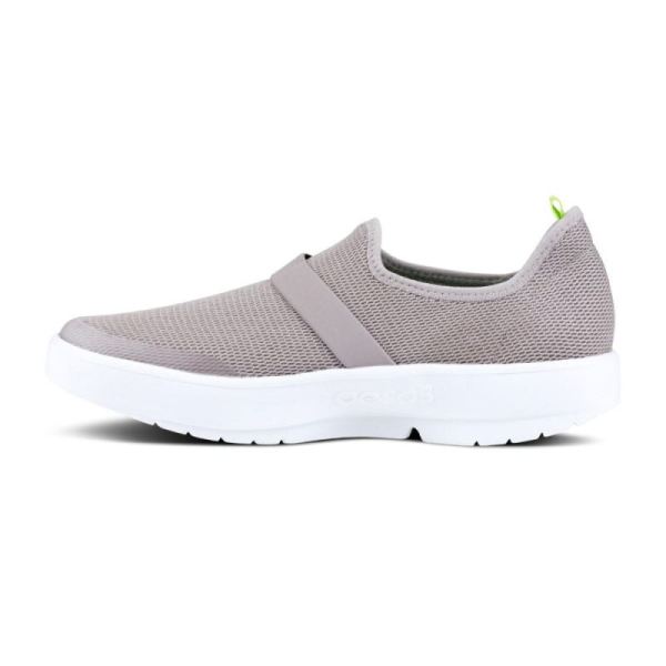 Oofos Women's OOmg Low Shoe - White Gray