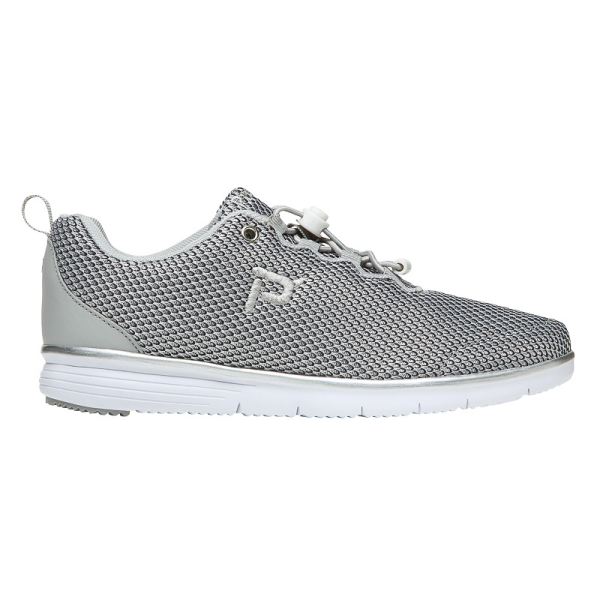 Propet-Women's TravelFit Prestige-Silver/Black