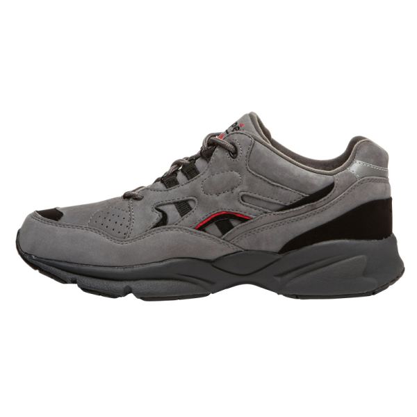 Propet-Men's Stability Walker-Grey/Black Nubuck