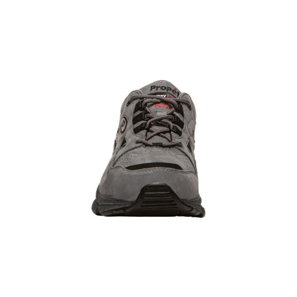 Propet-Men's Stability Walker-Grey/Black Nubuck