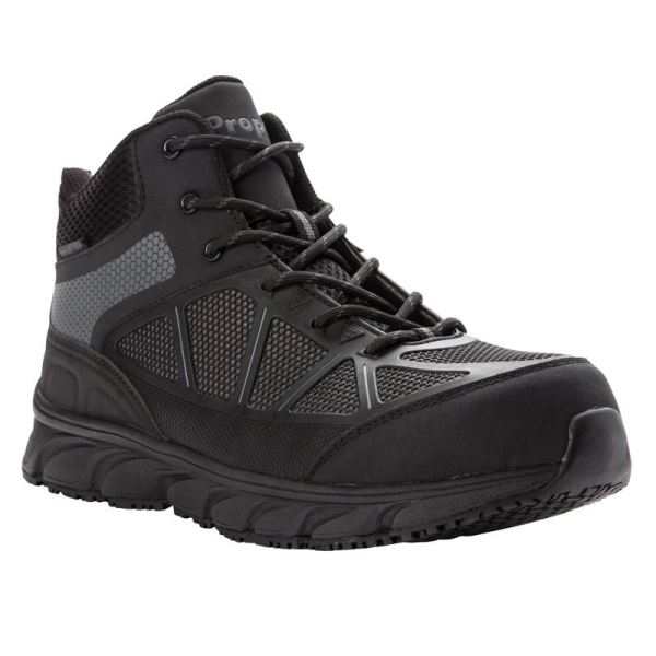 Propet-Men's Seeley Hi-Dark Grey/Black