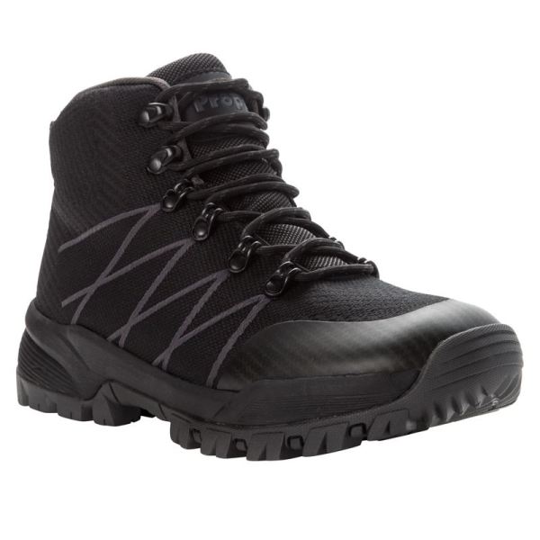 Propet-Men's Traverse-Black/Dk Grey