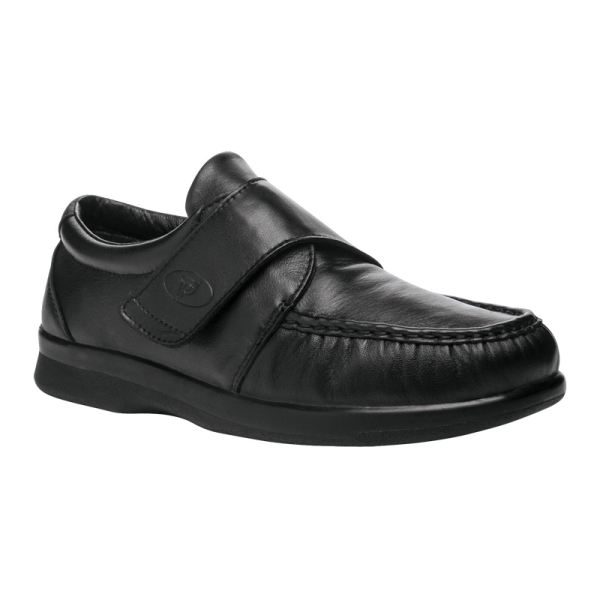 Propet-Men's Pucker Moc-Black