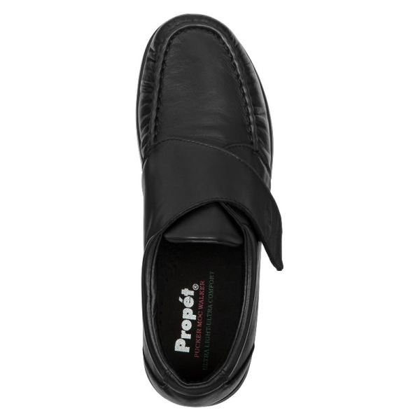 Propet-Men's Pucker Moc-Black