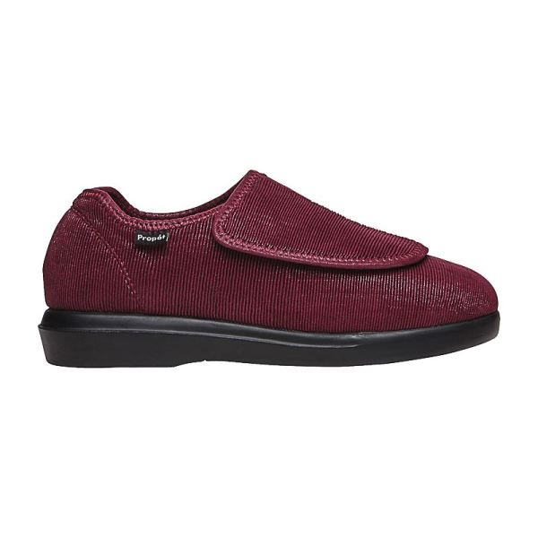 Propet-Women's Cush'n Foot-Merlot Corduroy